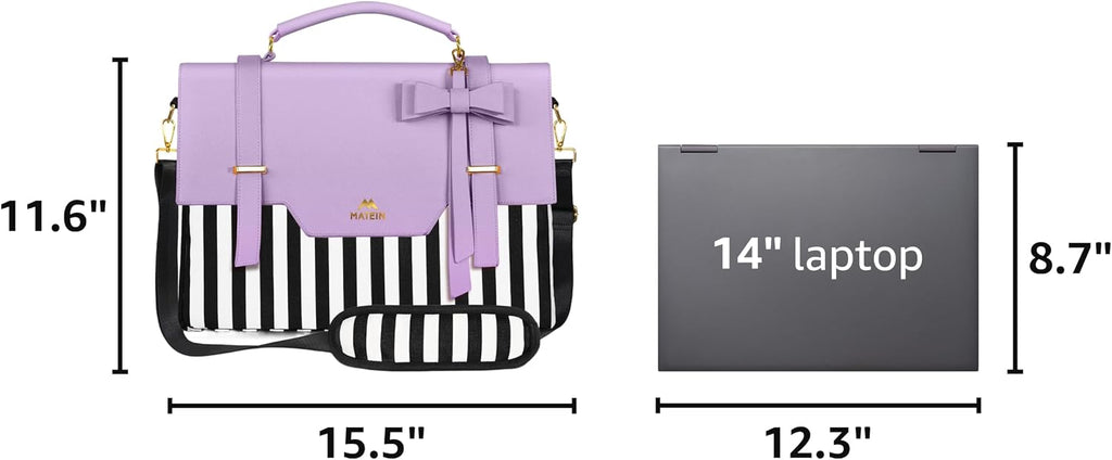 Laptop Tote Bag for Women, 15.6 inch Cute Computer Sleeve Case Briefcase with RFID Pocket for Nurse Teacher
