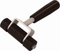 Seam Roller Black Solid Wheel 4 in. – Heavy Duty 3 Offset Rollers for Carpet and Vinyl Installation