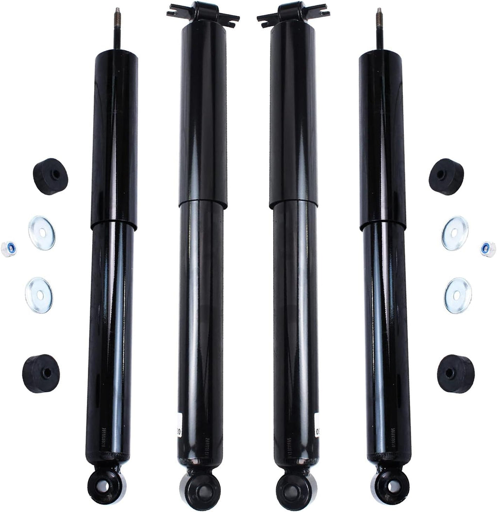 Detroit Axle - Front and Rear Shock Absorbers for 2007-2017 Jeep Wrangler