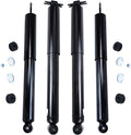 Detroit Axle - Front and Rear Shock Absorbers for 2007-2017 Jeep Wrangler