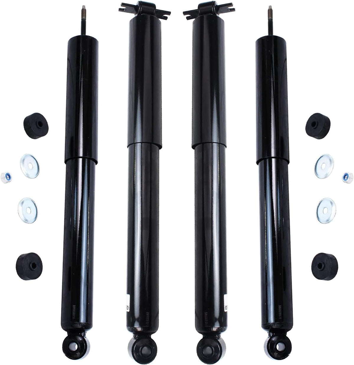 Detroit Axle - Front and Rear Shock Absorbers for 2007-2017 Jeep Wrangler