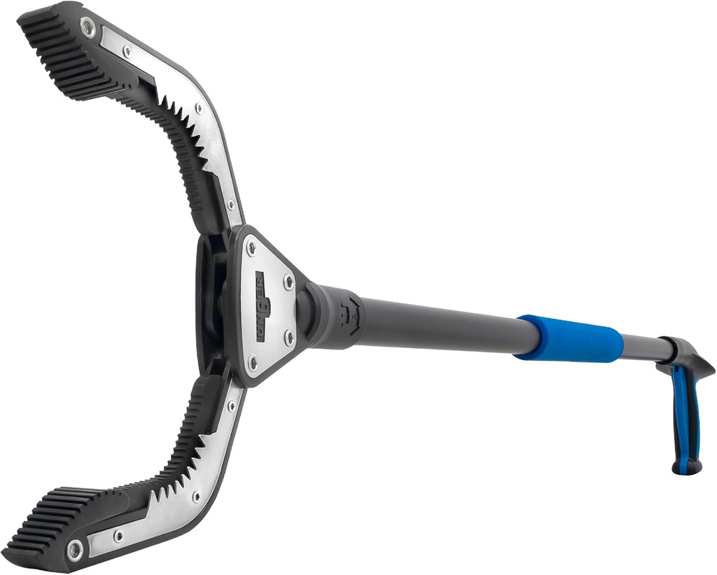 Professional 42.5” Rugged Reacher Grabber Tool with Rotating Head, Outdoor Trash Picker Upper, Heavy Duty Claw