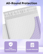 Bubble Mailers 6x10" 600 Pack Lilac Purple Padded Envelopes Bulk