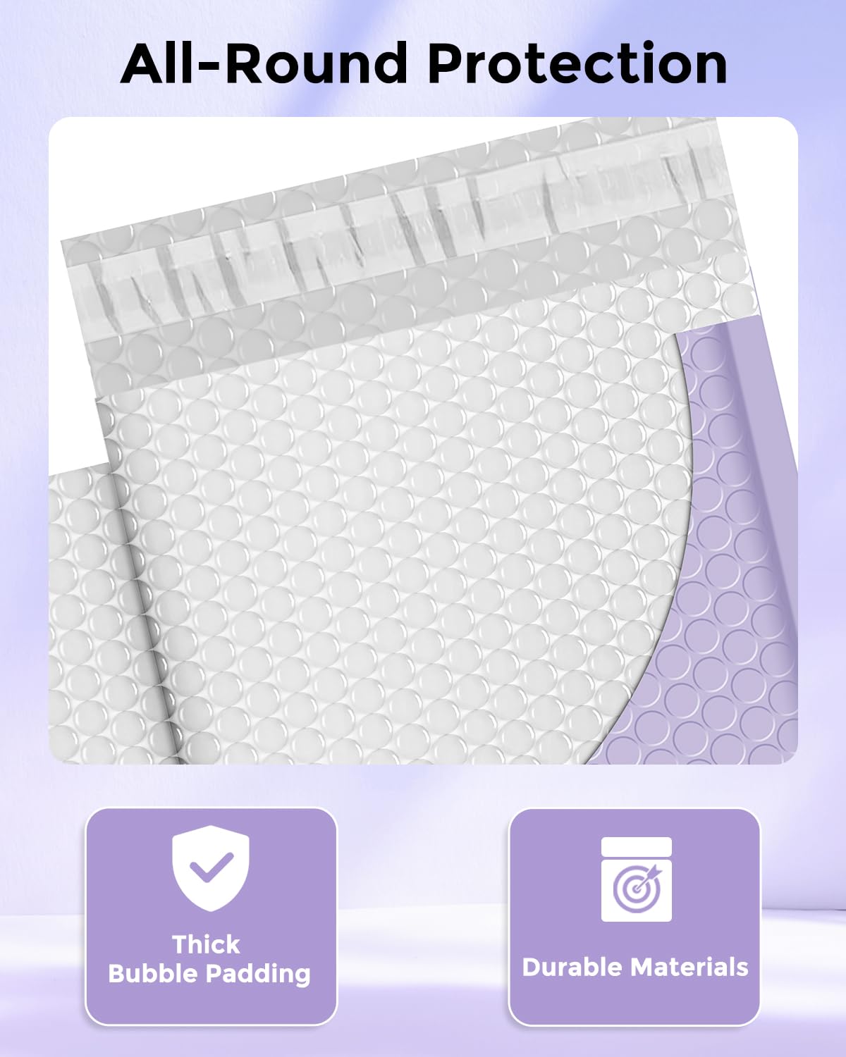 Bubble Mailers 6x10" 600 Pack Lilac Purple Padded Envelopes Bulk