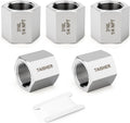 TAISHER 5PCS Forging of 316L SS Hex Coupling, 1/4" NPT Female Pipe Fitting