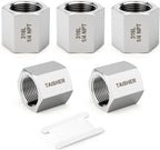 TAISHER 5PCS Forging of 316L SS Hex Coupling, 1/4" NPT Female Pipe Fitting