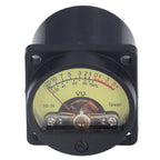VU Meter Volume Level Meter with Backlight, Vibration Static Proof Plastic Iron Panel for Amplifier Sound and Noise Measurement