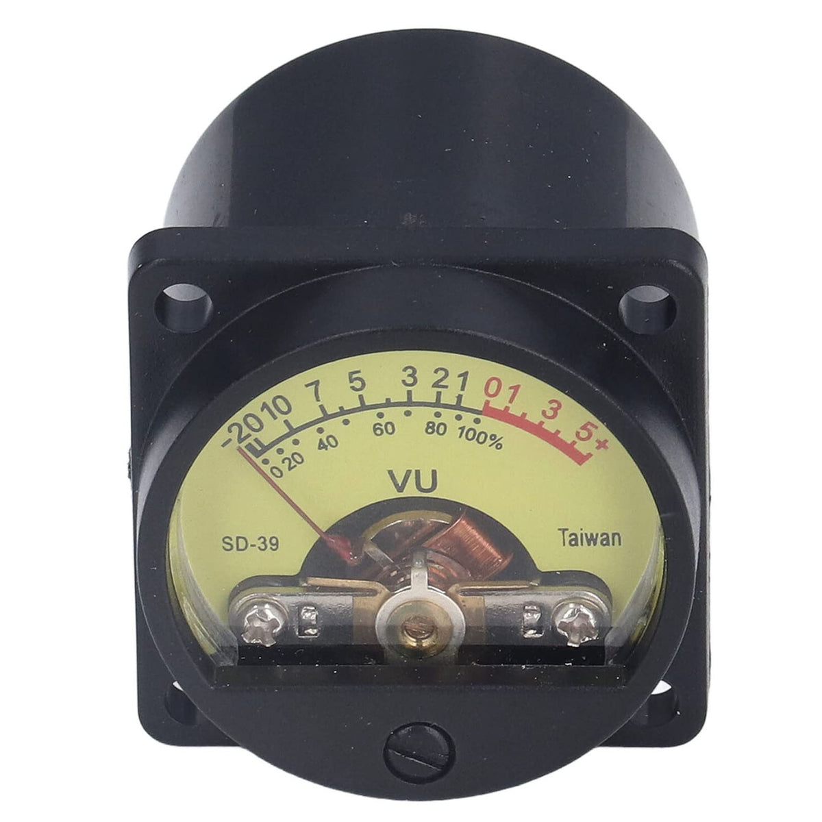 VU Meter Volume Level Meter with Backlight, Vibration Static Proof Plastic Iron Panel for Amplifier Sound and Noise Measurement