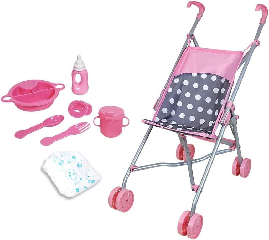 5 Piece Doll Deluxe Nursery Play Set with Accessories