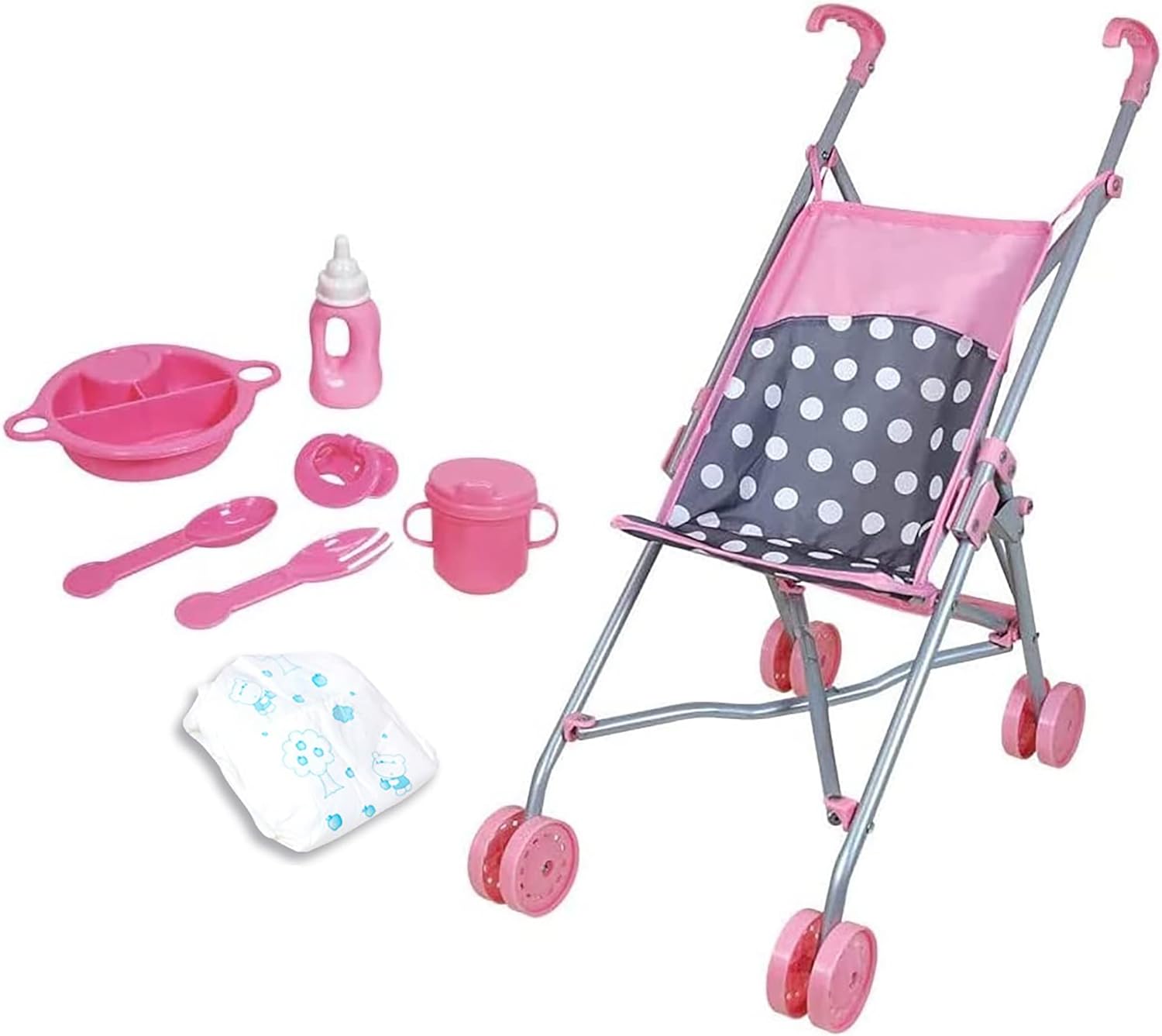 5 Piece Doll Deluxe Nursery Play Set with Accessories
