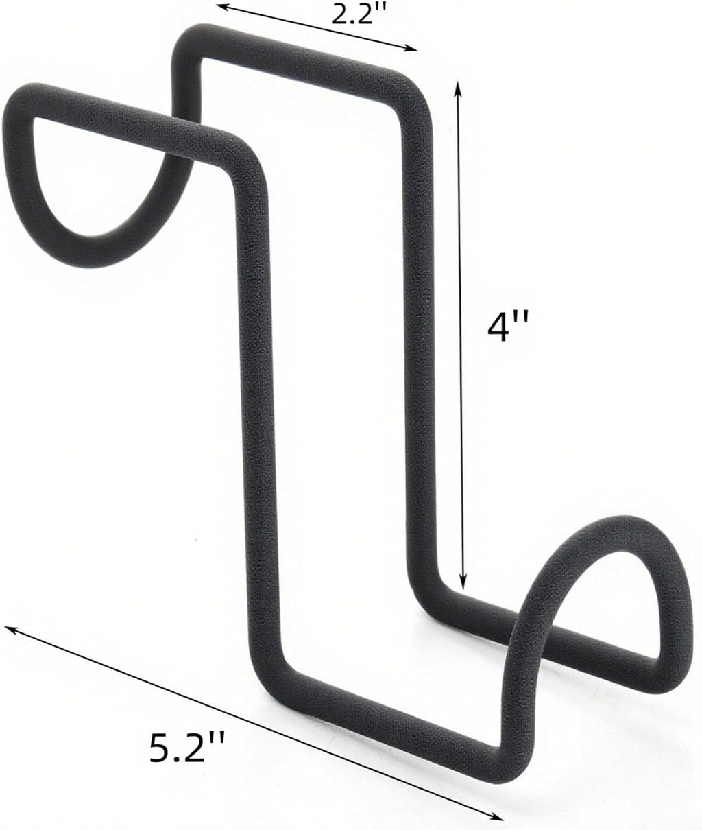 8 Pcs Tack Hook 4 Inch, Heavy Duty Horse Halter Rack, Over Rail Bridle Hooks, Metal Horse Water Bucket Hangers for