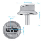 Upgrade 5304525746 Long Stem Stove Knobs Replacements, Compatible with Frigidaire Gas Stove Range Oven Knobs, Replacement Part for 5304504839 (1 Pack)