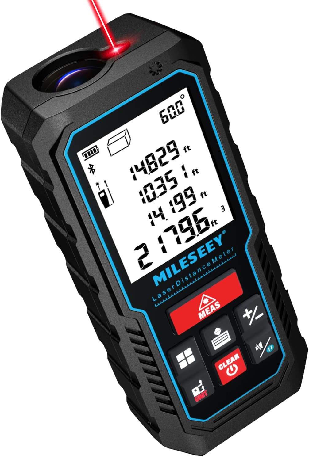 Laser Measurement Tool, 229Ft Laser Measure with Digital Angle Level, Laser Tape Measure with Phone App, Record Data