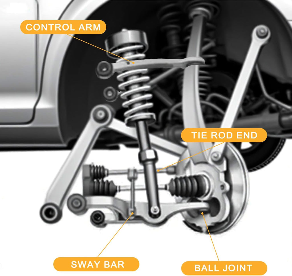 K750362 Front Stabilizer Sway Bar End Link End Kit for 2009-2018 F-150 4WD F-250 F-350 F-450 F-550 Super Duty 4WD Models ONL，Pair Stabilizer Links Sway Bar