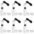6 Pcs SS2 L-Shape AC Float Switches, 3/4 in Adapter, 6 ft Wire for HVAC