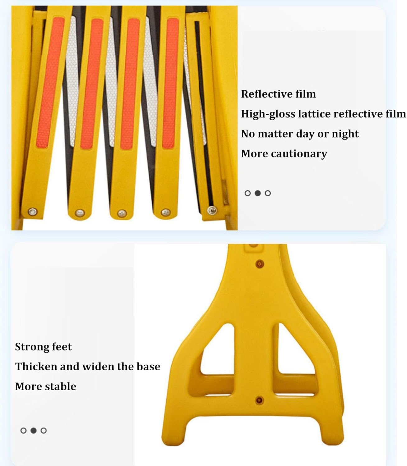Plastic Mobile Retractable Traffic Fence,Retractable Traffic Fence Portable Water Filled Expanding Safety Barrier