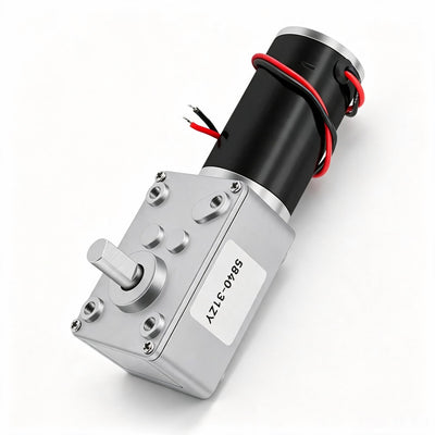 5840‑31ZY Worm Gear Motor,12‑24V 100Kg.cm Self‑Locking for Gate (10 RPM, 12.0, Volts)