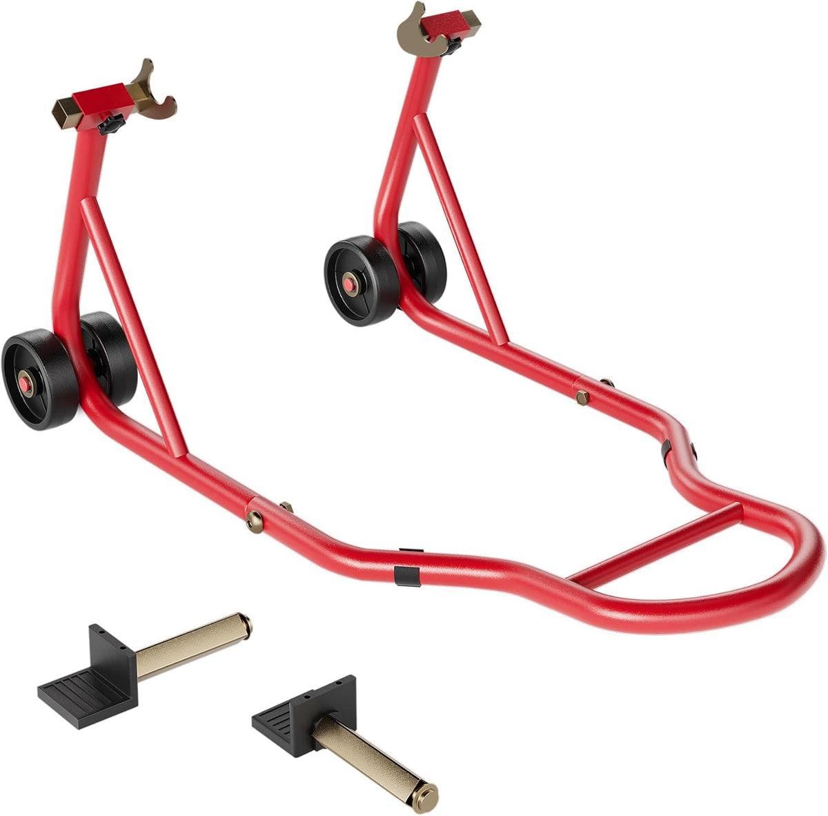 Motorcycle Stand 441 Lbs Capacity, Red