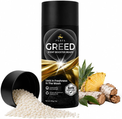 Laundry Beads In-Wash Scent Booster, Long-Lasting Freshener, Greed Inspired
