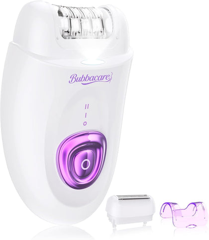 Epilator for Women, Cordless Facial Hair Removal Device with Shaver Head and Trimmer, Smooth Glide Epilators 2 Speeds