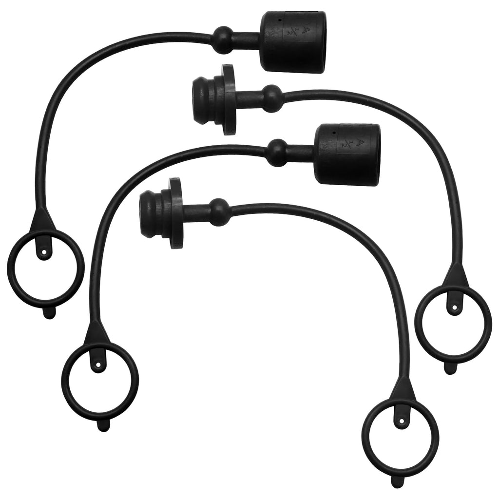 vibedor 2 Set 1/2" Male ISO A Hydraulic Coupler Black