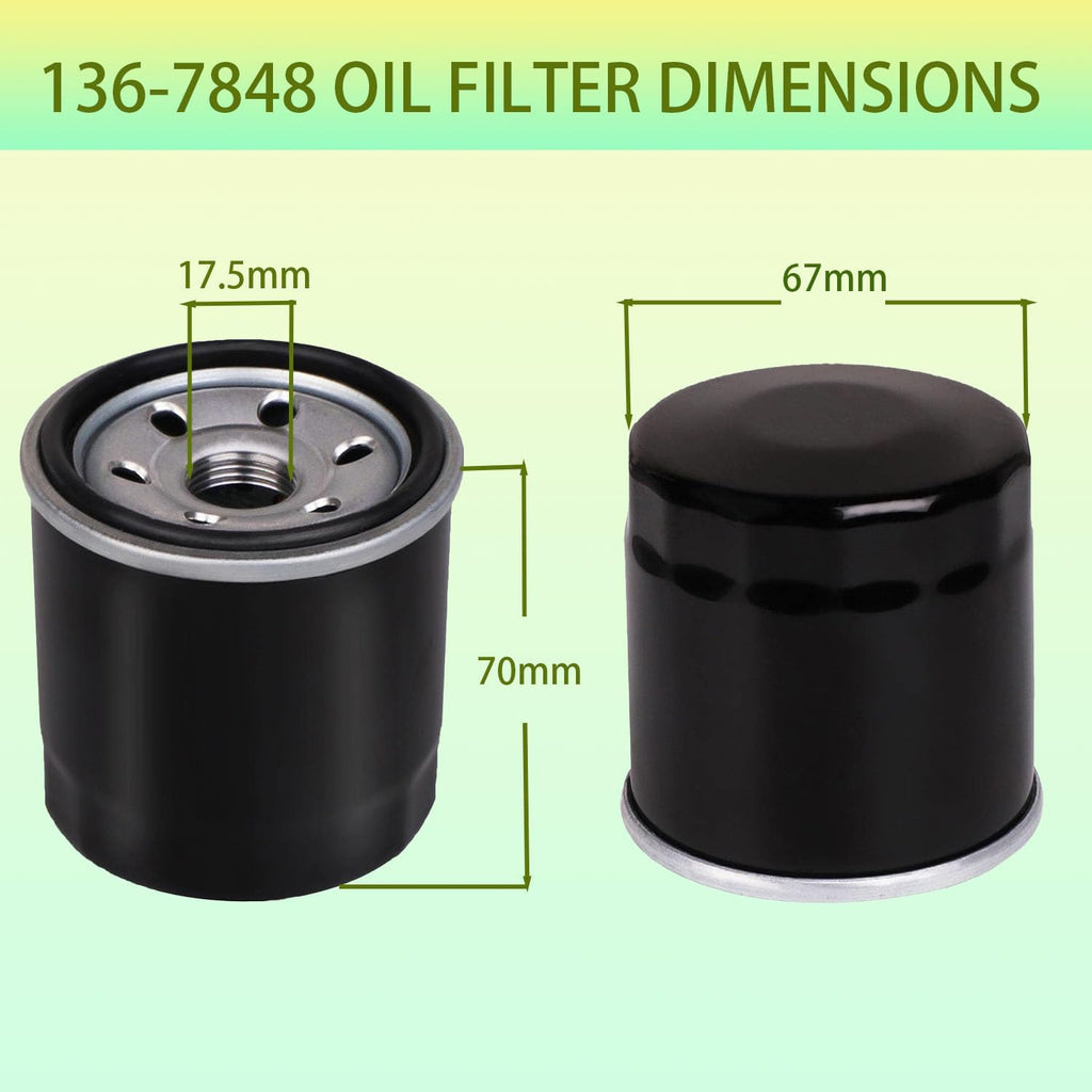 136-7848 Oil Filter for Toro V-Twin Engine Timecutter SS5000 ZS SW SS MX SWX HD Zero Turn Mower Replace 120-4276 127-9222 Oil Filter