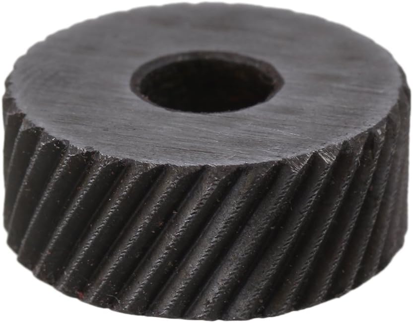 2PCS Anilox Knurling Tool 1.5mm Pitch Diagonal Coarse Knurl Wheel (19 x 8mm)