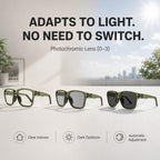 VETRA X Z87+ Photochromic Safety Glasses UV400 Side Shield (NeoShift)
