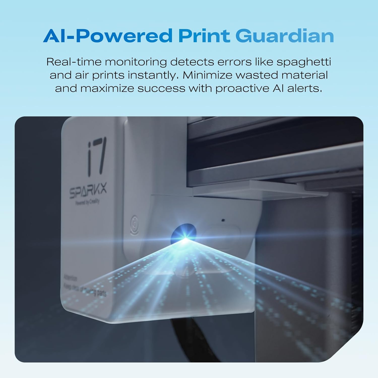 Creality SPARKX i7 3D Printer with Automatic Filament Reload, AI Camera Monitoring, Auto Leveling, Easy-to-Use