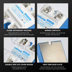 CNAODUN Solid State Relay SSR-25DD with Heat Sink DC to DC 25A Input 3-32VDC to Output 5-220VDC Single Phase