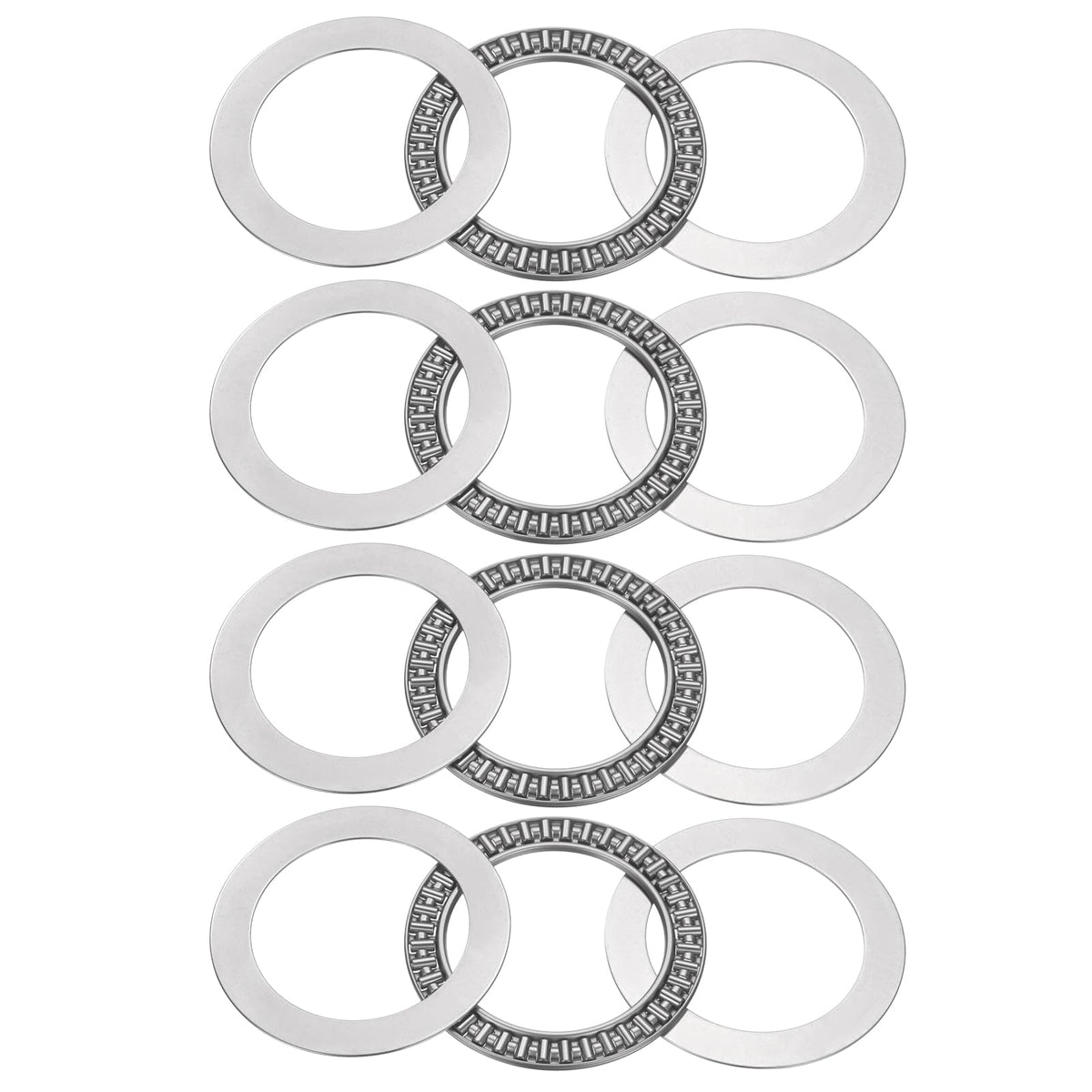 uxcell 4 Sets AXK5070 Thrust Needle Roller Bearings with Washers, ID 50mm