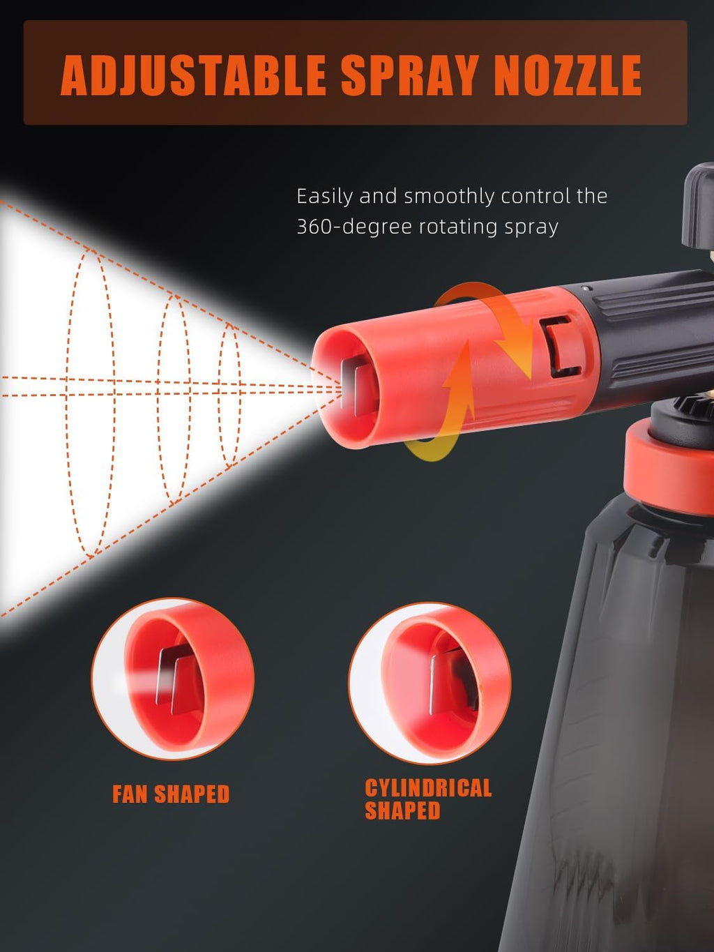 Foam Cannon (Thicker Snow Foam Technology) with 1/4 Inch Quick Connector for Pressure Washer (Wide Mouth), 34 Oz