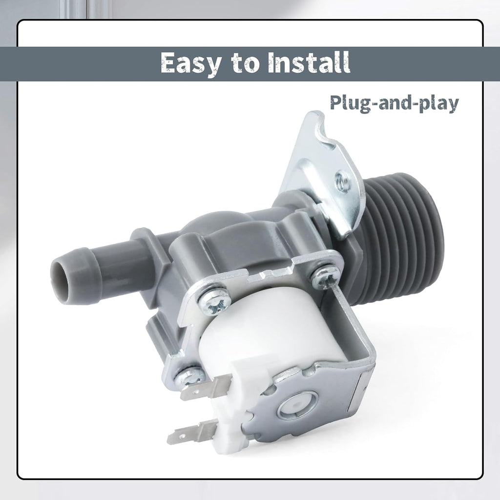 5220FR2006W Washer Water Inlet Valve Compatible with LG Washer Dryer F3K7CYK2S ASTESEU F3K7CYK2W ABWESEU F3L2CNV4W ABWEVUS, Washing Machine Replacement Parts