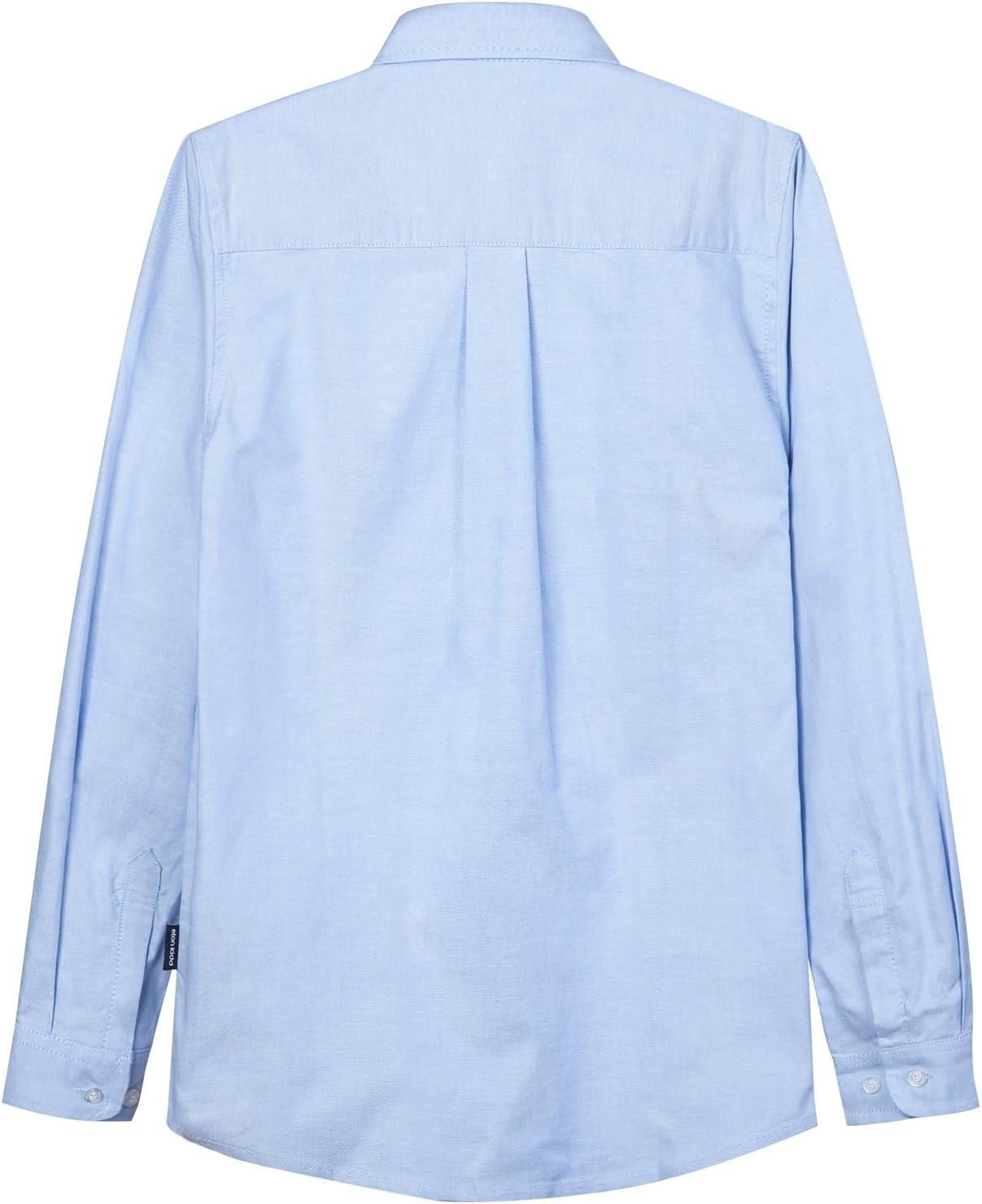 Boys 100% Cotton Oxford Long Sleeve Shirt Button-Down Collar