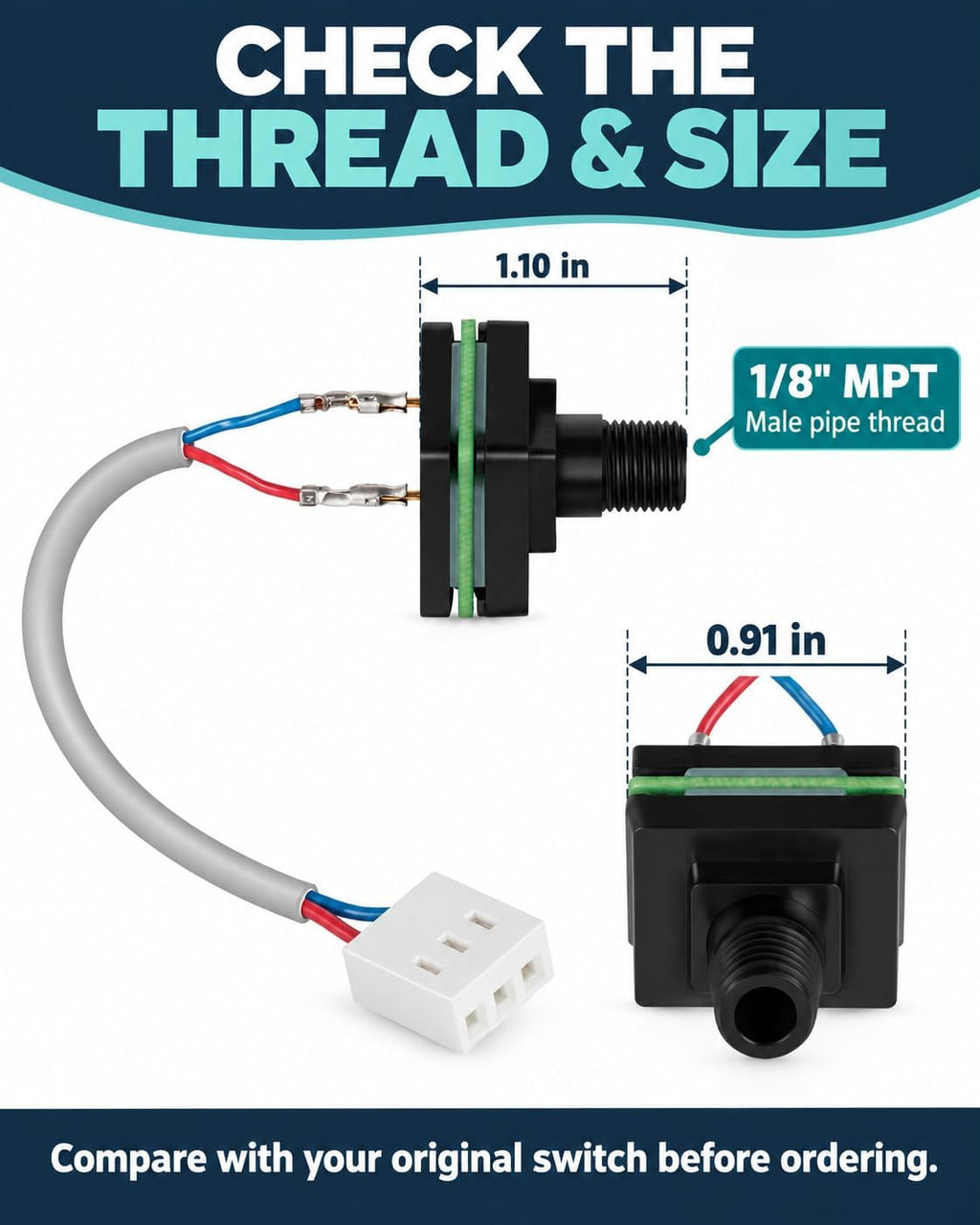 73995 Spa Heater Pressure Switch for Watkins, for Solana & for Caldera