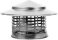 Chimney Caps, 7inch Roof Vent Round Chimney Caps Tapered Top with Screen for All Weather Conditions Top Exhaust