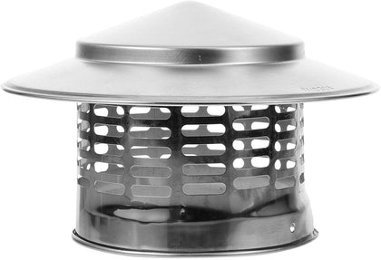 Chimney Caps, 7inch Roof Vent Round Chimney Caps Tapered Top with Screen for All Weather Conditions Top Exhaust