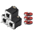 MAKERELE 3PC Nema 17 Stepper Motor Bipolar 1.7A, 48mm Body