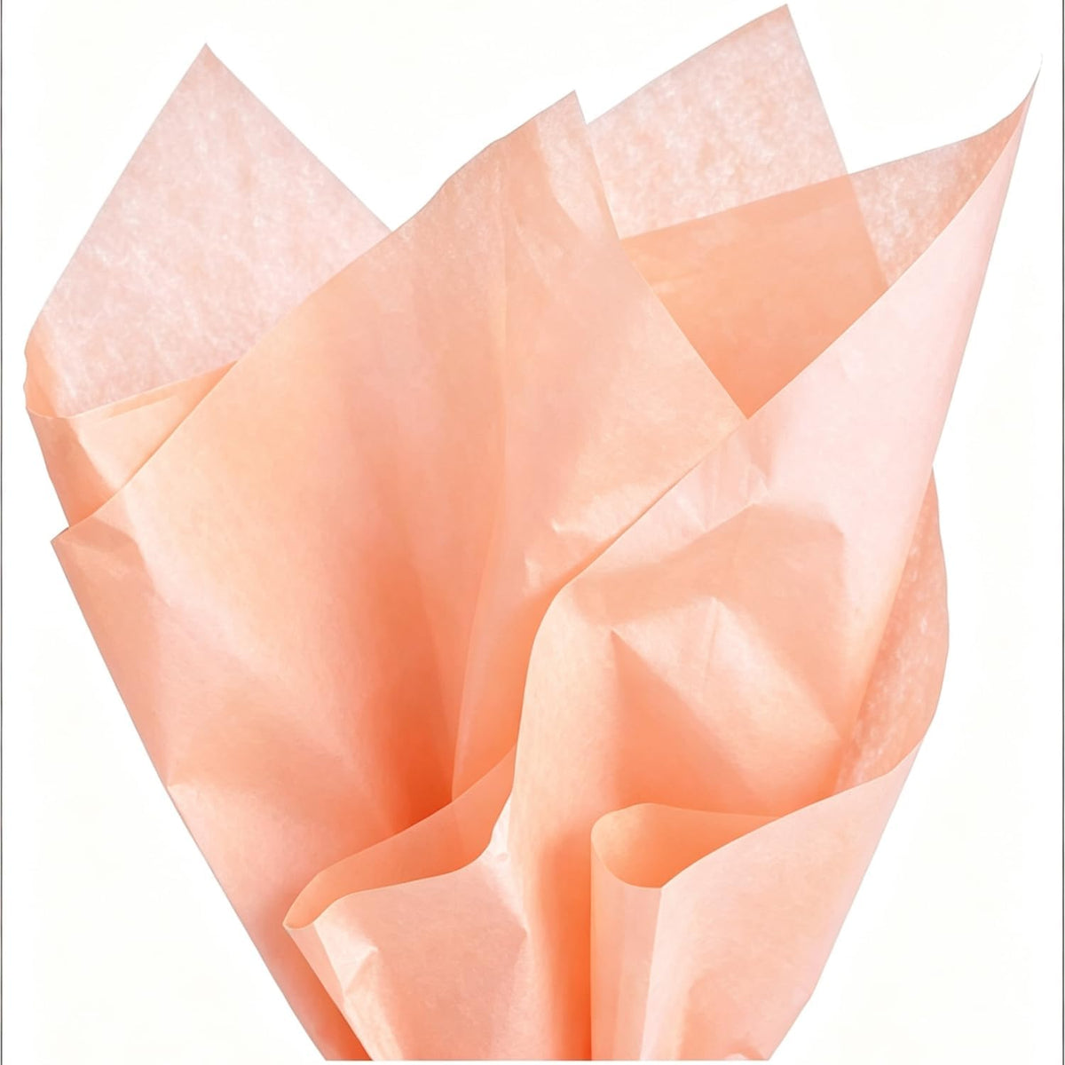 60 Sheets Bulk Tissue Paper 20x26in Peach Gift Wrap