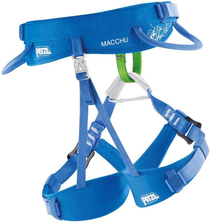 PETZL MACCHU Kids' Rock Climbing Harness | Adjustable Seat Harness for Children Less Than 40kg / 88 lbs