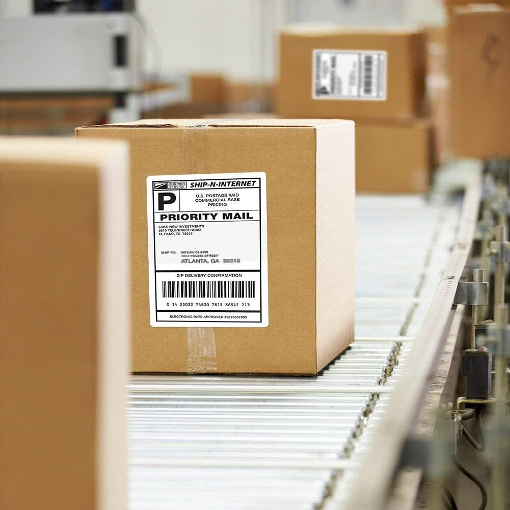 4x6 Thermal Labels Fanfold, 1000 Direct Thermal Shipping Labels | Pack of 1000 4x6 Fanfold Thermal Labels, Perforated