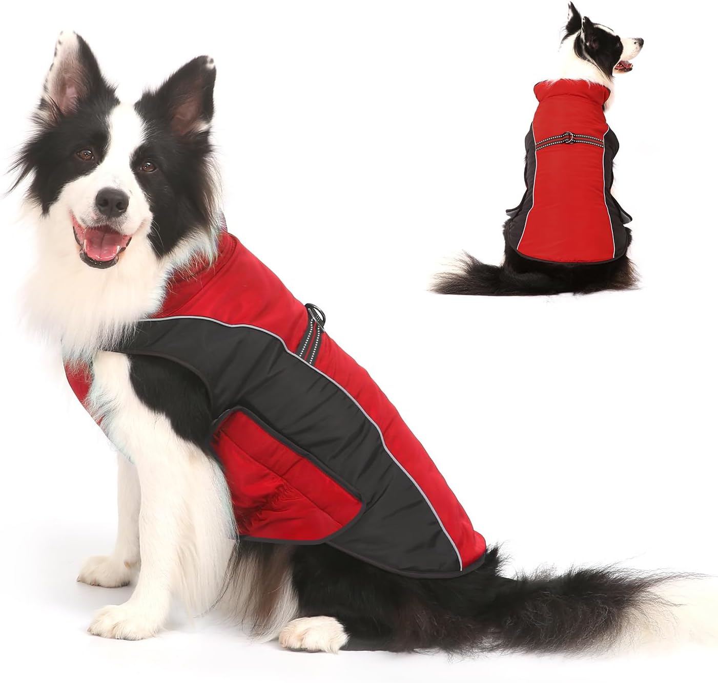 Warm Dog Winter Coat, Gimilife Dog Sweater Cold Weather Coats Waterproof Dogs Apparel Clothes Pet Jacket Padded Vest