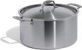Cookware - 12 Quart Stainless Steel Stock Pot With Lid - 5 Ply Stainless Clad - Professional Cookware - Crafted in