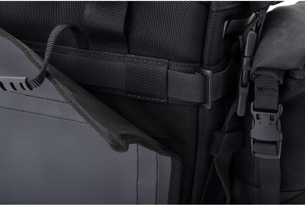 Pilot Pannier Bags Black/Grey | Durable Soft Saddlebags with Roll‑Top Closure, Waterproof Liners and Reflective