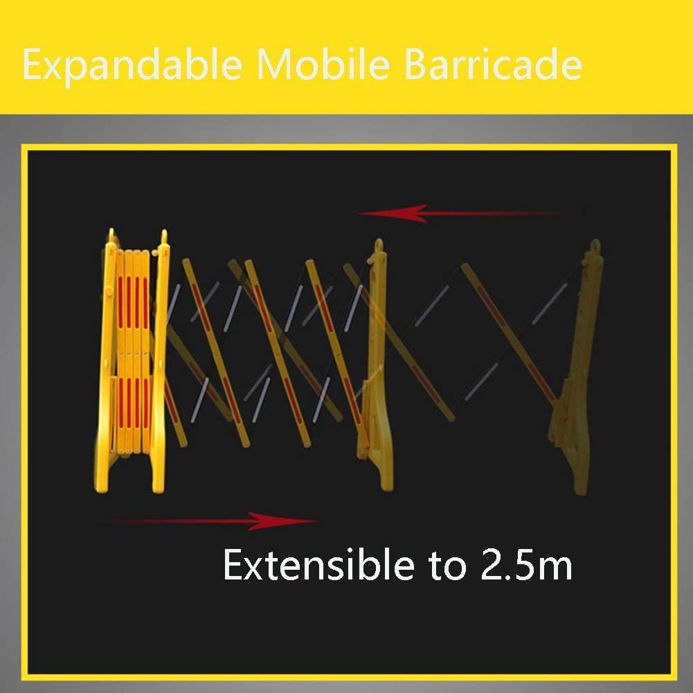 GDMING Expandable Mobile Safety Barricade Folding Water Filled Road Barrier Gate Plastic Retractable Traffic Fence
