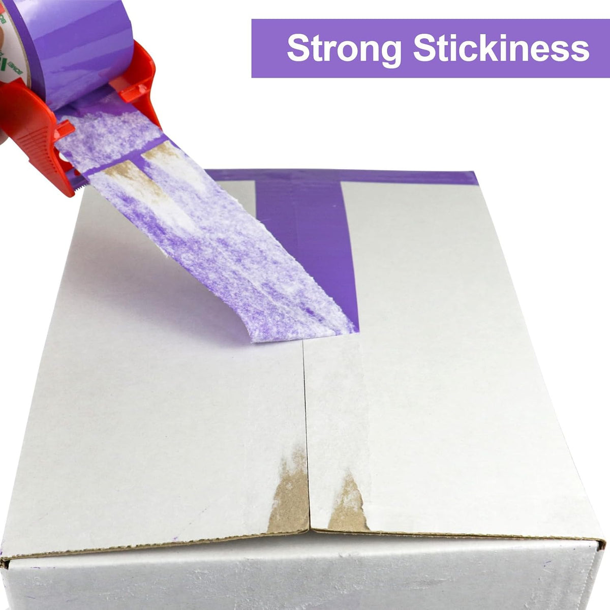 6 Rolls Purple Heavy Duty Packing Tape,1.88 Inches x 60Yards
