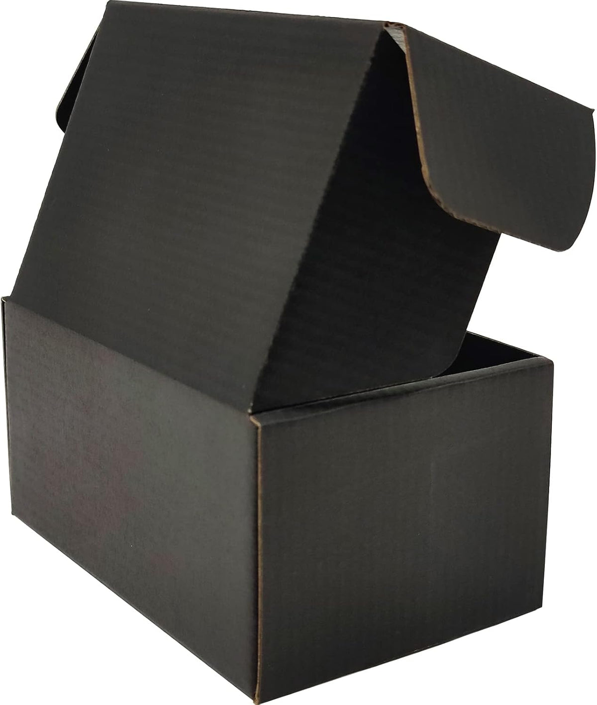 6x4x3 Shipping Boxes Set of 50, Black Mailer Corrugated Cardboard Box
