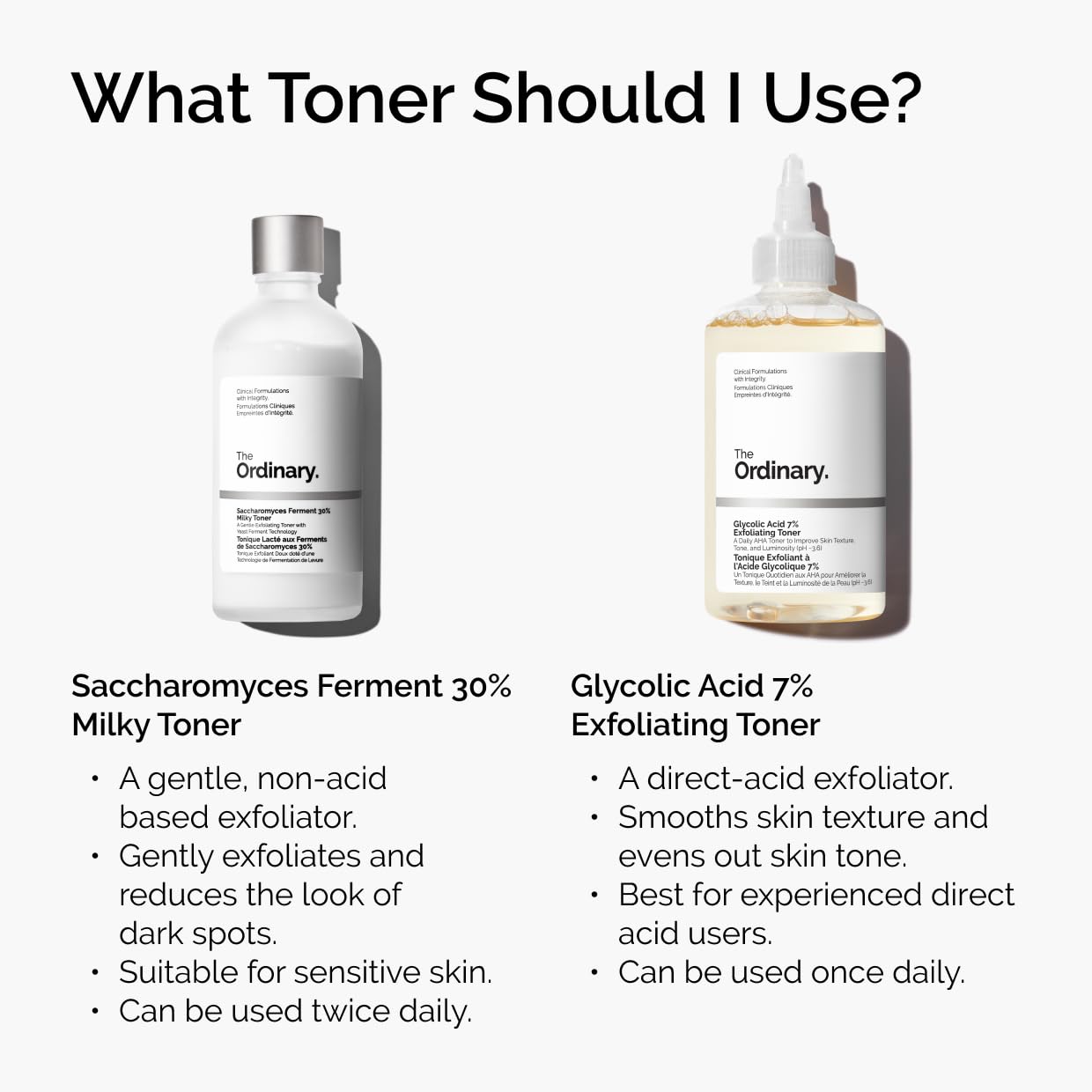 Glycolic Acid 7% Exfoliating Toner, Brightening and Smoothing Daily Toner for More Even-Looking Skin Tone