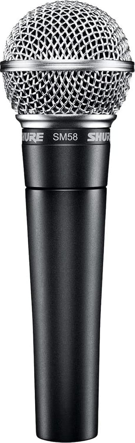 SM58 Pro XLR Dynamic Vocal Microphone | Cardioid dynamic vocal mic for studio and live performance, podcasting and