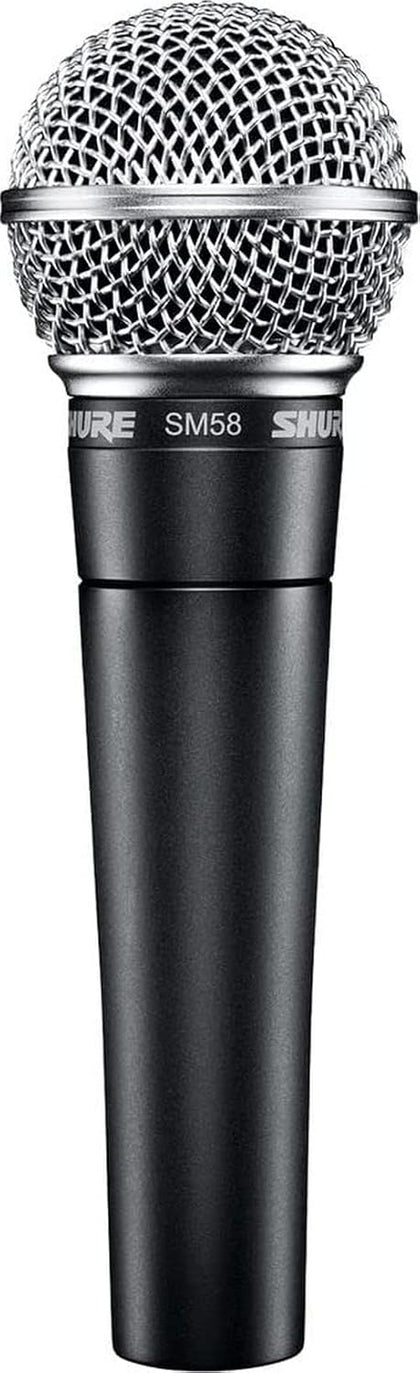 SM58 Pro XLR Dynamic Vocal Microphone | Cardioid dynamic vocal mic for studio and live performance, podcasting and